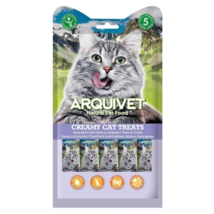 ARQUIVET | Snack crémeux au thon et au crabe -5x14 g