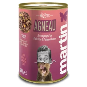 MARTIN Mijoté d’agneau complète riche en protéines pour chien-400gr