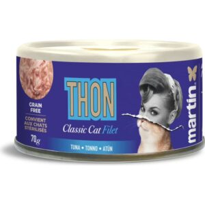 MARTIN Classic filet thon pâtée complète riche en protéines pour chat