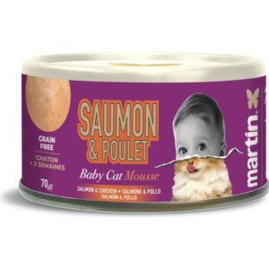 MARTIN Baby mousse saumon poulet pour chaton