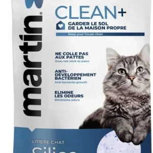 Litière silice professionnelle CLEAN+ ultra absorbante, anti-odeurs et sans traces pour chat | Martin Sellier