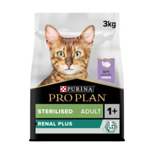 PRO PLAN Sterilised Dinde 3 kg – Croquettes chat RENAL PLUS