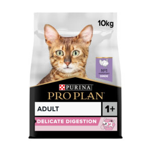 PRO PLAN Adult 1+ Delicate Digestion Agneau – Croquettes pour chat adulte – 10 kg