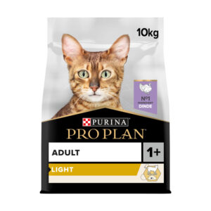 PRO PLAN Light Dinde 10 kg – Croquettes pour chat adulte