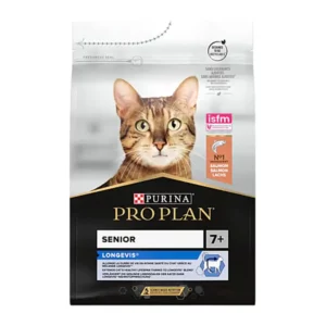 PRO PLAN Senior 7+ Longevis Saumon 3 kg – Croquettes pour chat senior