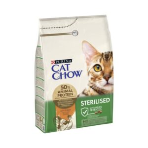 PURINA CAT CHOW Adult Sterilised Dinde – 3 kg